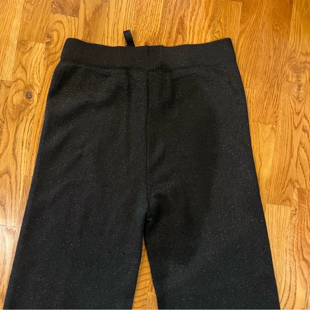 Nanette Lepore Black Sparkle Knit Pants Size Medium - Picture 4 of 5